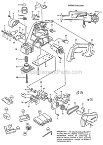 Part Location Diagram of 193158-3 Makita 14.4v Ni-mh 2.6ah Power Tool B
