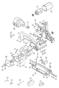 Page 1 Diagram and Parts List for 5093DWA  Makita Saw