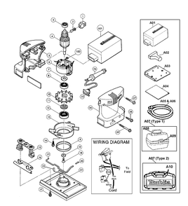 Part Location Diagram of 651523-7 Makita Switch, Bo4551