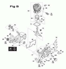 Part Location Diagram of 038-111-160 Makita Crankcase Mag. Side-Red