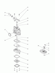 Page 7 Diagram and Parts List for EB7650TH Type 1 Makita Leaf Blower / Vacuum