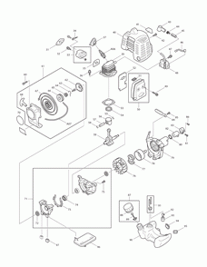 Page 1 Diagram and Parts List for RST210 Type 3 Makita Trimmer