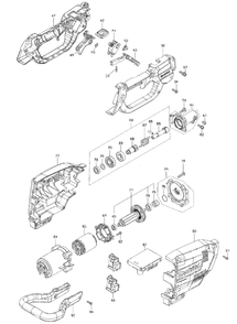 Diagram 2 Diagram and Parts List for XAU02  Makita Pole Saw