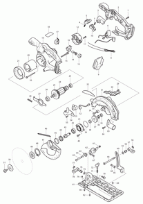 Part Location Diagram of 620G71-9 Makita Controller, Bss610
