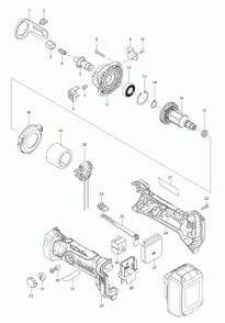 Page 1 Diagram and Parts List for XOC01T  Makita Saw