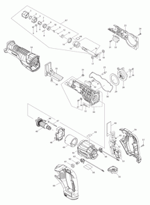 Page 1 Diagram and Parts List for XRJ04T  Makita Saw