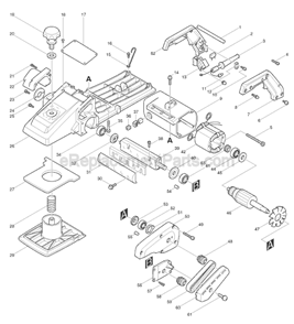 Part Location Diagram of 783202-0 Makita Hex. Wrench 4