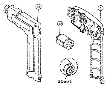 Change On Motor And Housing 2 Diagram and Parts List for 6093WD  Makita Cordless Drill