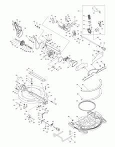 Page 1 Diagram and Parts List for LS1019LX  Makita Saw