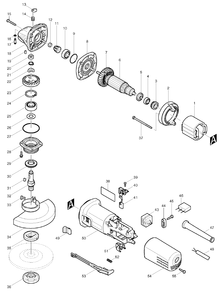 Part Location Diagram of 224415-9 Makita N/A