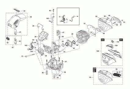 Page 1 Diagram and Parts List for PS-500D  Makita Saw