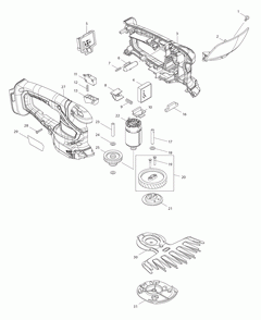 Part Location Diagram of 812G28-6 Makita Caution Label