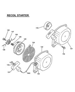 Page 7 Diagram and Parts List for BCM3300  Makita Trimmer