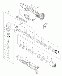 Page 1 Diagram and Parts List for LT01R1  Makita Drill