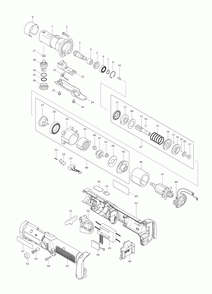 Page 1 Diagram and Parts List for BFL082F5Z  Makita Drill