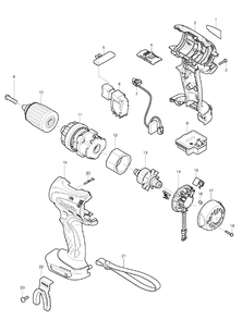 Part Location Diagram of 763175-3 Makita Collet Nut, Xoc01