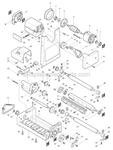 Part Location Diagram of 911218-7 Makita Pan Head Screw