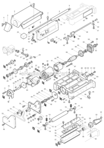 Page A Diagram and Parts List for 2030N  Makita Planer Jointer