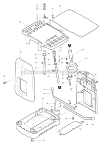Page B Diagram and Parts List for 2030S  Makita Biscuit Joiner