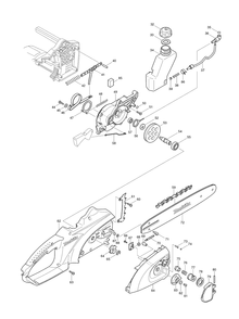 Page 1 Diagram and Parts List for UC4020A  Makita Saw