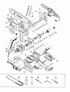 Page 1 Diagram and Parts List for 5014B  Makita Saw