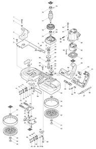 Part Location Diagram of 941152-7 Makita Flat Washer 6