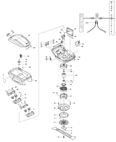 Diagram 2 Diagram and Parts List for XML09PT1  Makita Lawn Mower