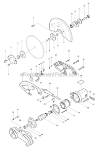 Part Location Diagram of 651922-3 Makita Switch