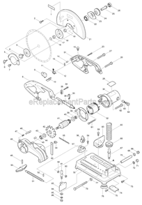 Part Location Diagram of 922331-6 Makita Hex. Socket Head Bolt M6x20