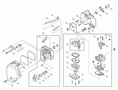 Page 3 Diagram and Parts List for EBH253L Type 4 Makita Trimmer