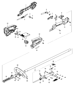 Fig-0 Diagram and Parts List for XRU12SM1  Makita Trimmer