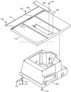 Page C Diagram and Parts List for 2703X1  Makita Table Saw
