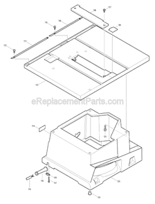 Page C Diagram and Parts List for 2703  Makita Table Saw
