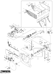 Part Location Diagram of 654553-7 Makita Connector 34137