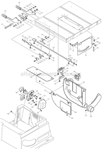 Page B Diagram and Parts List for 2704X1  Makita Table Saw