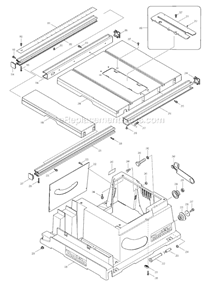 Page C Diagram and Parts List for 2705  Makita Table Saw
