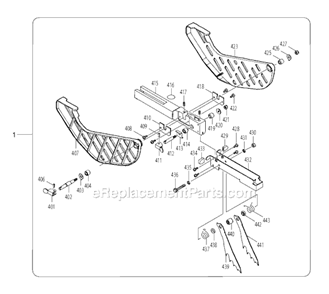Page E Diagram and Parts List for 2705  Makita Table Saw