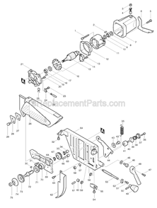 Part Location Diagram of 224090-1 Makita Flange 50