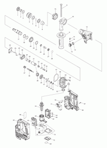 Part Location Diagram of 144219-2 Makita Inner Support Cpl., Rh01