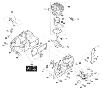 Fig-7 Diagram and Parts List for EA5000PRFL  Makita Chainsaw