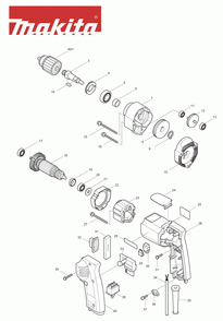 Part Location Diagram of 651478-6 Makita Switch Vtx11