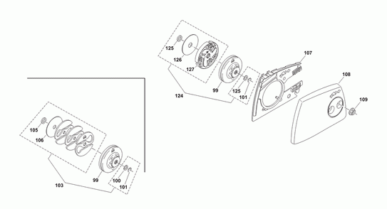 Page 4 Diagram and Parts List for DCS4610  Makita Saw