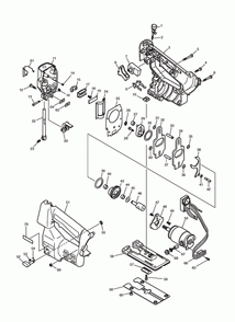 Page 1 Diagram and Parts List for 4331DWD  Makita Saw