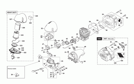 Page 1 Diagram and Parts List for DCS6401H  Makita Saw