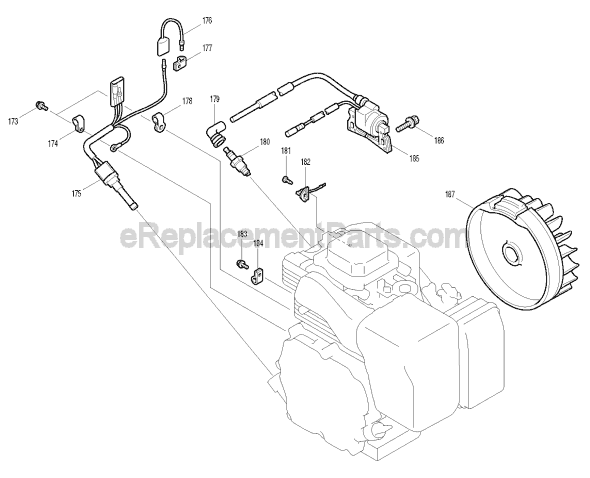 Page G Diagram and Parts List for EW210R  Makita Water Pump