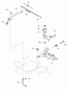 Part Location Diagram of 277-42701-11 Subaru Governor Rod Cp