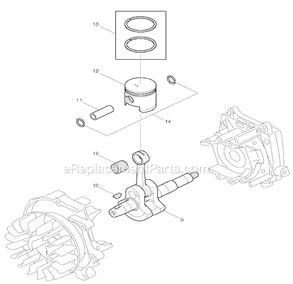 Page B Diagram and Parts List for EW100R  Makita Water Pump