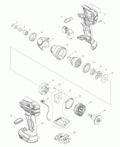 Part Location Diagram of 804W42-2 Makita Caution Label
