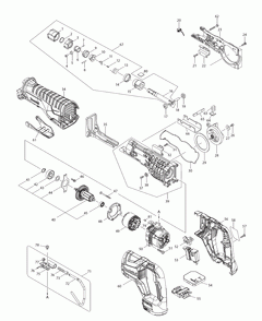 Page 1 Diagram and Parts List for XRJ05Z  Makita Saw