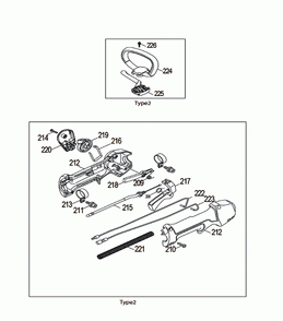 Page 1 Diagram and Parts List for EBH253L Type 2 Makita Trimmer